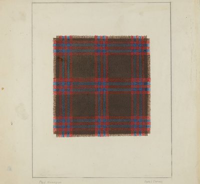 Plaid samodział autorstwa Clyde L. Cheney