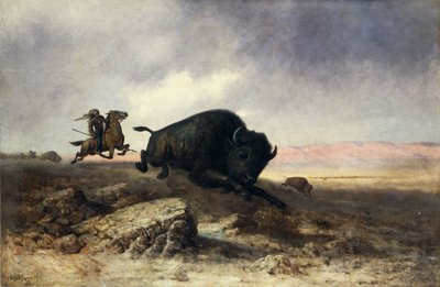 Polowanie na bizony autorstwa Colin Campbell Cooper