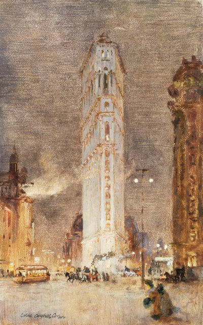 Budynek z płaskiego żelaza, Nowy Jork autorstwa Colin Campbell Cooper