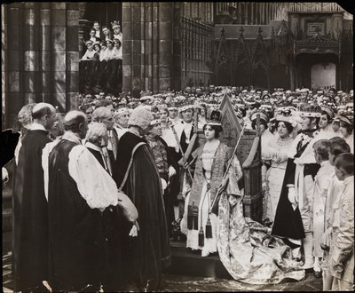 Kadr z filmu „Sześćdziesiąt lat królowa”, ok. 1914 (zdjęcie czarno-białe) autorstwa Company Byron