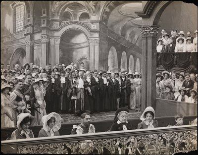 Kadr z filmu „Sześćdziesiąt lat królowa”, ok. 1914 (zdjęcie czarno-białe) autorstwa Company Byron