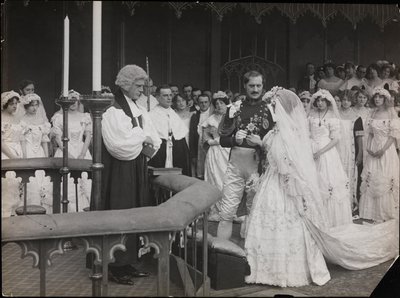 Kadr z filmu „Sześćdziesiąt lat królowa”, ok. 1914 (zdjęcie czarno-białe) autorstwa Company Byron
