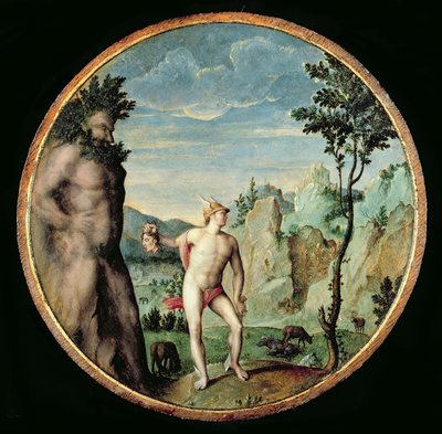 Perseusz zamieniający Atlas w kamień autorstwa Congnet