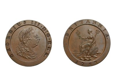 Dwuzłotówka, 1797 (brąz) autorstwa Conrad Heinrich Küchler