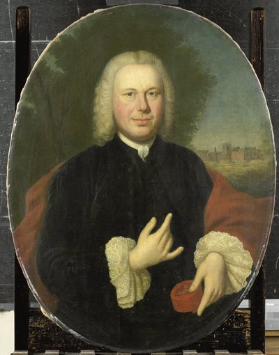 Diederik van Bleyswijk (1711-63), baron Eethen i Meeuwen, pan Babiloniënbroek, burmistrz Gorkum autorstwa Conrad Kuster