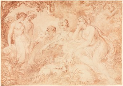 Pasterze i pasterki, 1789. autorstwa Conrad Martin Metz