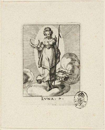 Luna, płyta siódma z Der VII Planeten autorstwa Conrad Meyer