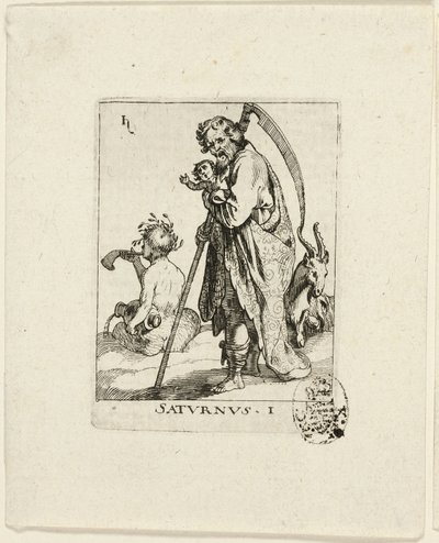 Saturnus, płyta pierwsza z Der VII Planeten autorstwa Conrad Meyer