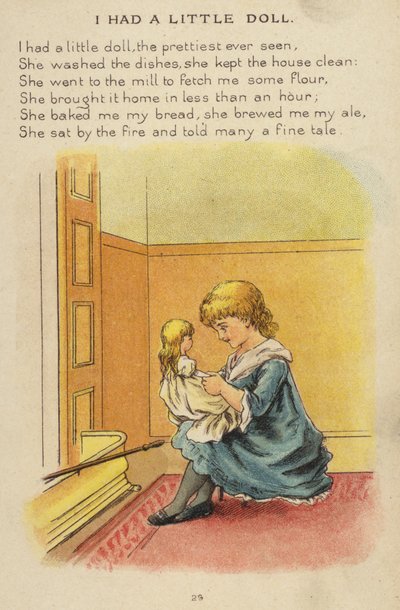 Rymowanka: Miałem małą lalkę (chromolitho) autorstwa Constance Haslewood