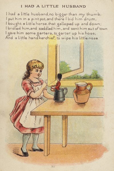 Rymowanka: Miałam małego męża (chromolitho) autorstwa Constance Haslewood