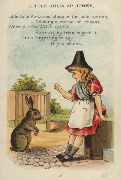 Rymowanka: Mała Julia Ap-Jones (chromolitho) autorstwa Constance Haslewood
