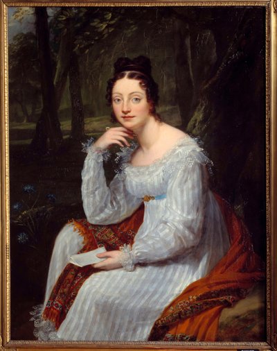 Portret Amable Tastu (1798-1885), z domu Sabine Casimire Amable Voiart, francuska pisarka i librecistka Obraz Constance Mayer (1775-1821) autorstwa Constance Marie Mayer Lamartiniere