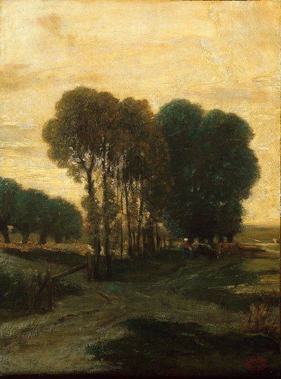 Kępka drzew, ok. 1860 autorstwa Constant Emile Troyon