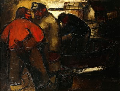 rybacy; Rybacy - De Vissers (recto), ok. 1923-24 (olej na płótnie) autorstwa Constant Permeke