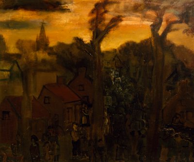 Jabbeke w 1940 r., autorstwa Constanta Permeke (1886-1952), olej na płótnie. Belgia, XX wiek. autorstwa Constant Permeke