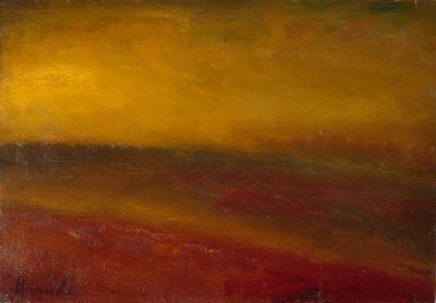 Pôr do sol Paisagem (óleo sobre tela) polonês autorstwa Constant Permeke