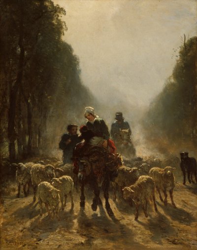 Droga na Rynek, 185859. autorstwa Constant Troyon