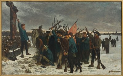 Odcinek z Wojny w Vendée. autorstwa Constantin Emile Meunier