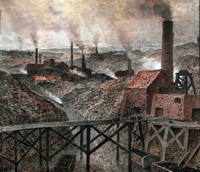 W czarnym kraju (olej na płótnie) autorstwa Constantin Emile Meunier