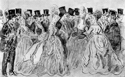 Le Promenoir, XIX w., 1930. autorstwa Constantin Guys