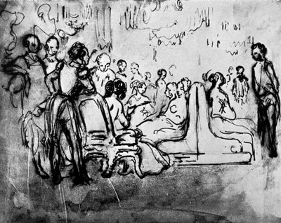Salon, XIX wiek, 1930. autorstwa Constantin Guys