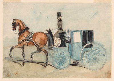 Niebieska Brougham autorstwa Constantin Guys