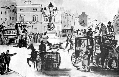 Słoń i zamek, XIX w., 1930 r. autorstwa Constantin Guys