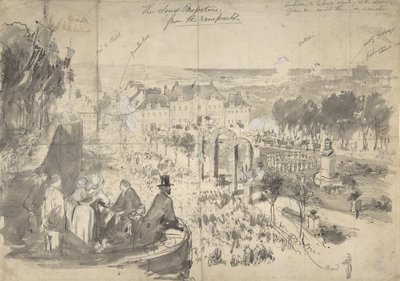 Wizyta Napoleona III w Boulogne-on-the-Sea, XIX wiek. autorstwa Constantin Guys