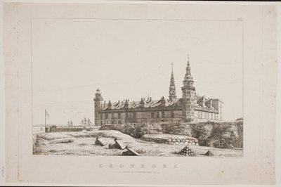 Duński: Kronborg widziany od strony północno-zachodniej autorstwa Constantin Hansen