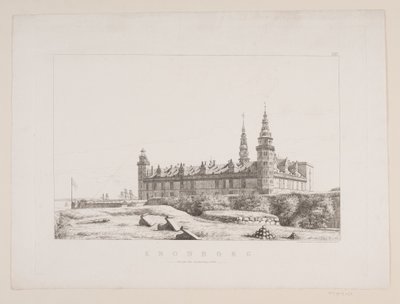 Duński: Kronborg widziany od strony północno-zachodniej autorstwa Constantin Hansen