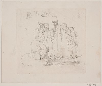 Rosyjski marynarz w Toldboden autorstwa Constantin Hansen
