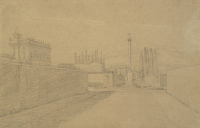 W ogrodach Villa Albani autorstwa Constantin Hansen