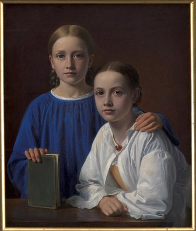 Meta Magdalene Hammerich i córka artysty Kristiane Konstantin Hansen autorstwa Constantin Hansen