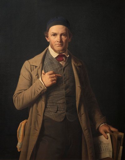 Portret Gottlieba Bindesbølla autorstwa Constantin Hansen