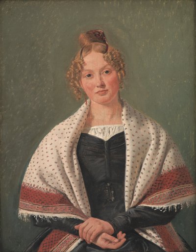 Portret Hanne Wanscher z domu Wegener autorstwa Constantin Hansen