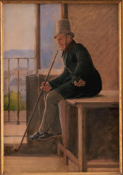 Malarz Jørgen Sonne autorstwa Constantin Hansen