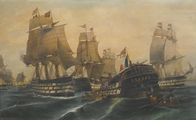 Bitwa pod Trafalgar autorstwa Constantinos Volanakis