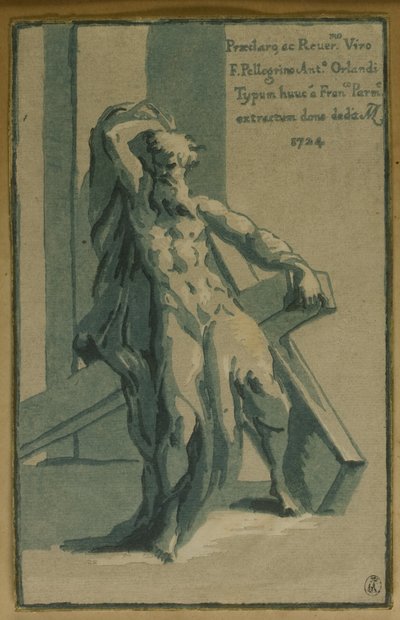 Święty Andrzej siedzący na krzyżu autorstwa Conte Antonio Maria Zanetti the Elder
