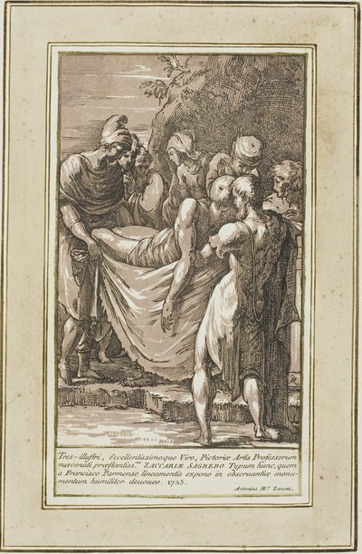 Pochówek autorstwa Conte Antonio Maria Zanetti the Elder