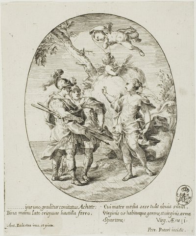 Eneasz, Wenus i Achates autorstwa Conte Pietro Antonio Rotari