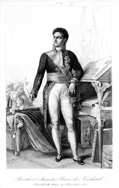 Louis Alexandre Berthier 1753-1815, marszałek Francji, 1839. autorstwa Contenau