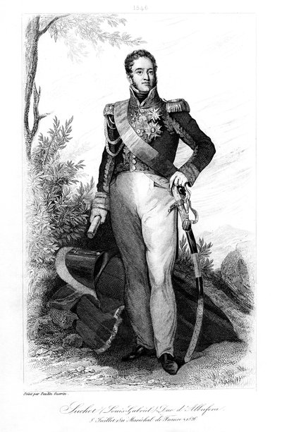 Louis Gabriel Suchet 1770-1826, książę dAlbufera da Valencia i marszałek Francji, 1839. autorstwa Contenau