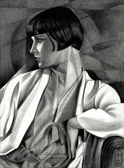 Profil kobiety w stylu art déco autorstwa Corné Akkers