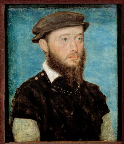 Portret Jean de Bourbon Vendome, hrabiego Soissons i Enghien (1528-1557) Obraz na drewnie autorstwa Corneille De Lyon (Corneille de La Haye) (1500/1510-1574) autorstwa Corneille de la  Haye
