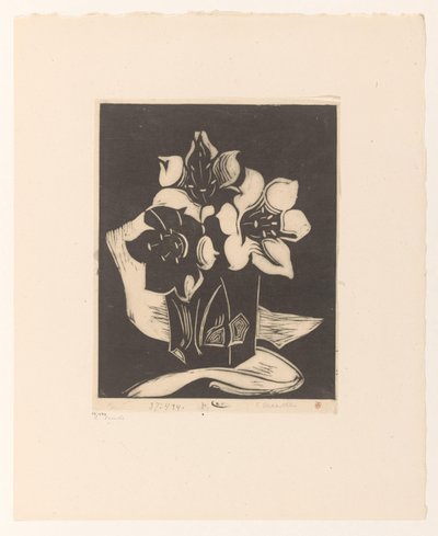 Wazon z kwiatami autorstwa Cornelia Vreede (signed by artist)