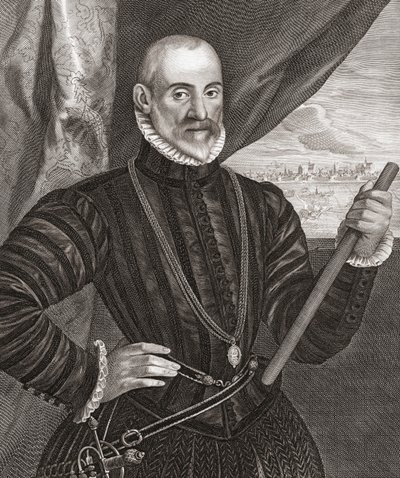 Francisco de Valdez. Portret. autorstwa Cornelis (after) Visscher