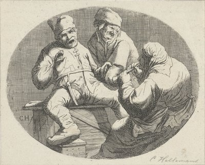 Wesoła grupa farmy autorstwa Cornelis A. Hellemans