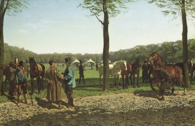 Targi konne na Maliebaan w Hadze autorstwa Cornelis Albertus Johannes Schermer