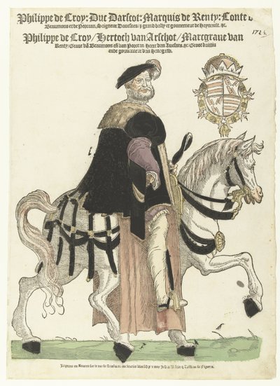 Portret Philipa de Croy na koniu autorstwa Cornelis Anthonisz. (manner of)