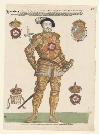 Portret Henryka VIII z Anglii autorstwa Cornelis Anthonisz. (manner of)